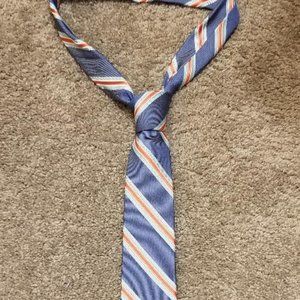 Express Blue - Light Blue - Peach Striped Tie